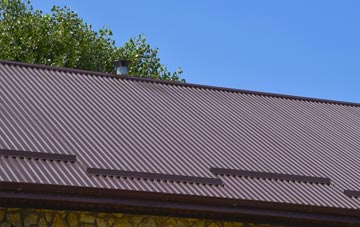 typical Pitch Green corrugated roof uses